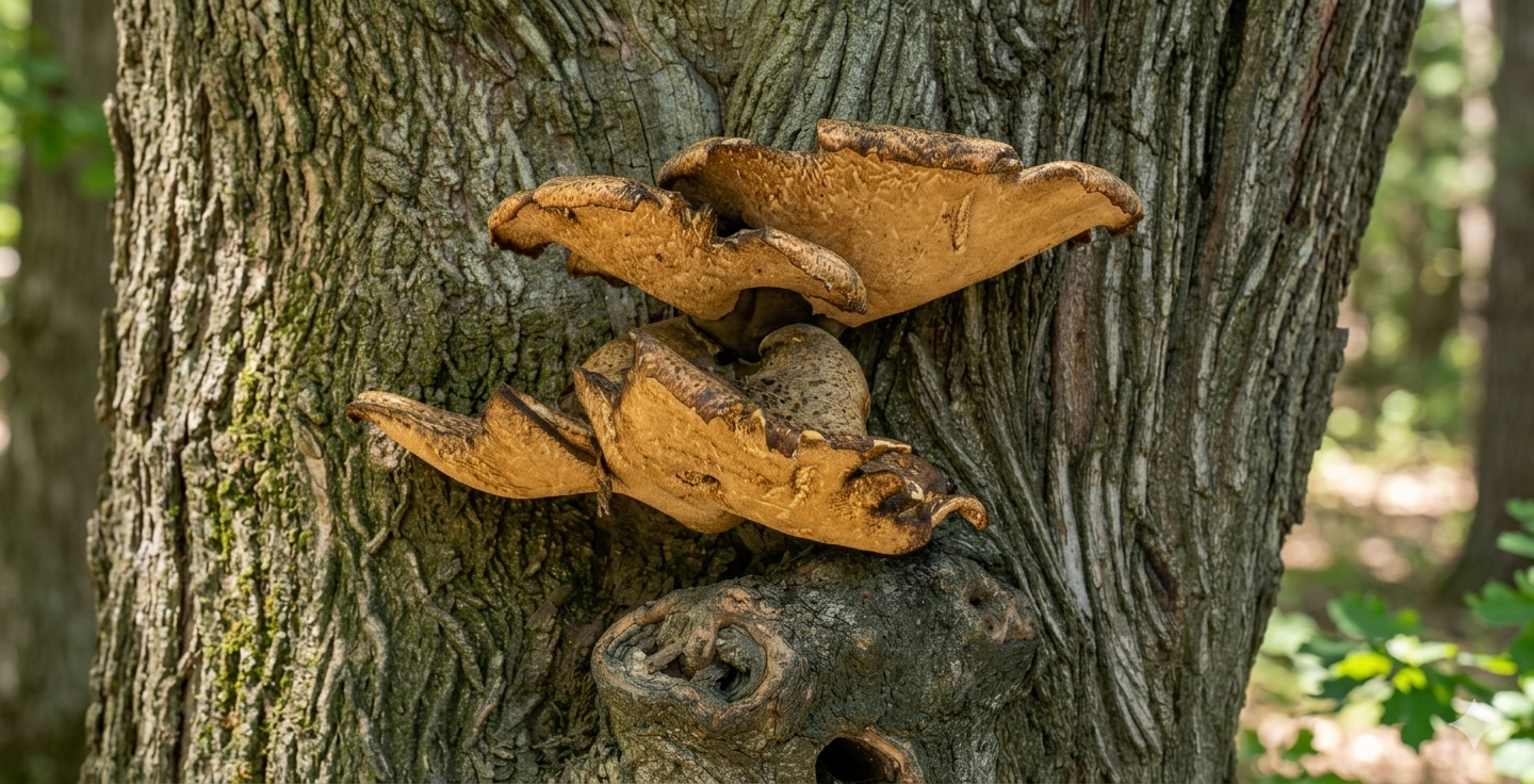Certified Arborist Inspecting a Diseased Tree